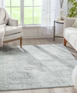 Well Woven Global Marjorie Vintage Oriental Persian Panel Teal Rug