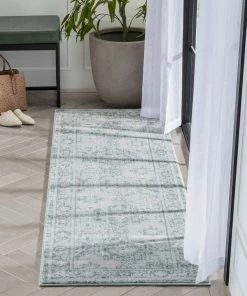 Well Woven Global Marjorie Vintage Oriental Persian Panel Teal Rug 20 Well Woven Global Marjorie Vintage Oriental Persian Panel Teal Rug