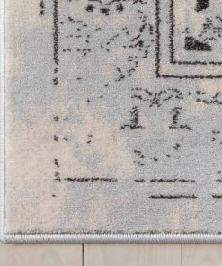 Well Woven Marjorie Vintage Oriental Persian Panel Grey Rug Global