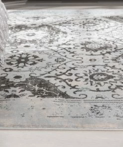 Well Woven Marjorie Vintage Oriental Persian Panel Grey Rug Global