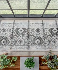 Well Woven Marjorie Vintage Oriental Persian Panel Grey Rug Global