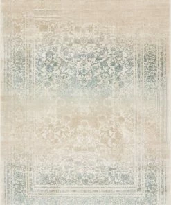 Well Woven Melange Blue Vintage Modern Rug