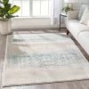 Well Woven Melange Blue Vintage Modern Rug