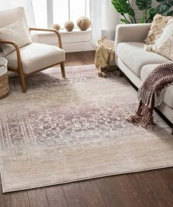 Well Woven Melange Lavender Vintage Modern Rug