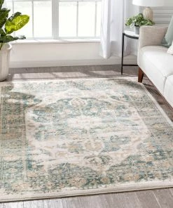 Well Woven Maxwell Vintage Modern Blue Rug Global
