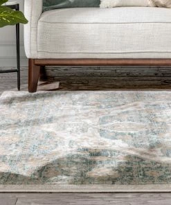 Well Woven Maxwell Vintage Modern Blue Rug Global
