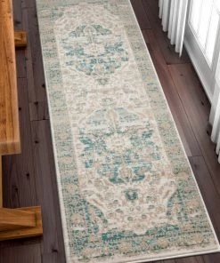Well Woven Maxwell Vintage Modern Blue Rug Global