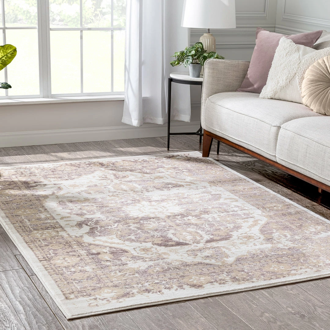 Well Woven Maxwell Lavender Vintage Modern Rug Global 6 Well Woven Maxwell Lavender Vintage Modern Rug Global