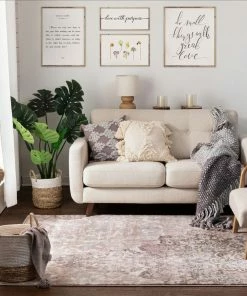 Well Woven Ciato Lavender Vintage Modern Rug