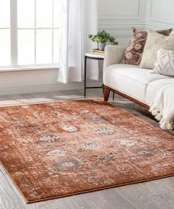 Well Woven Goa Copper Vintage Modern Rug