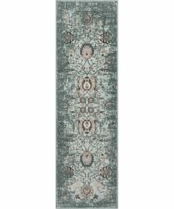 Well Woven Global Goa Turkish Blue/Green Vintage Modern Rug
