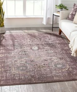 Well Woven Global Goa Modern Vintage Lavender Rug