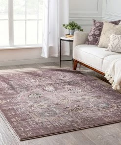 Well Woven Global Goa Modern Vintage Lavender Rug