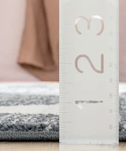 Well Woven Triangles Modern Geometric Pattern Grey Kids Rug Vintage