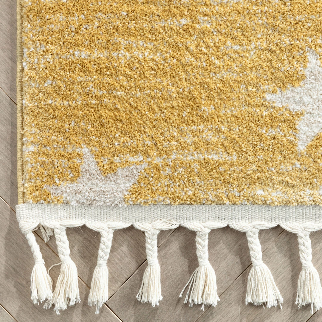 Well Woven Vintage Stars Modern Geometric Yellow Kids Rug 4 Well Woven Vintage Stars Modern Geometric Yellow Kids Rug