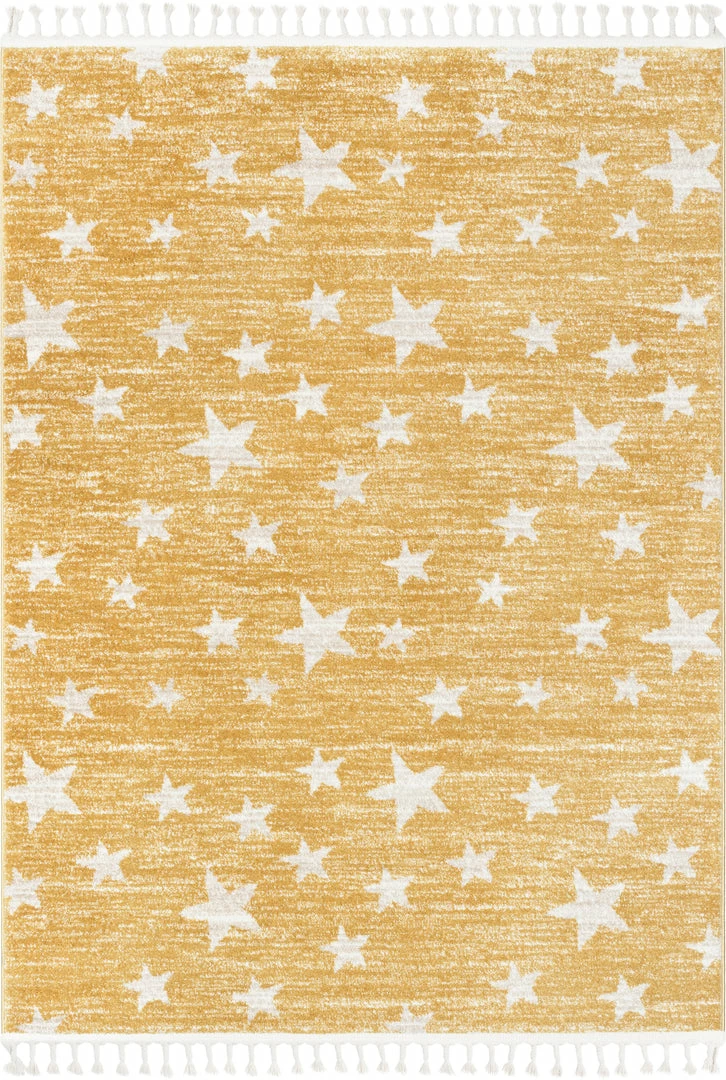 Well Woven Vintage Stars Modern Geometric Yellow Kids Rug 2 Well Woven Vintage Stars Modern Geometric Yellow Kids Rug