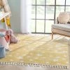Well Woven Vintage Stars Modern Geometric Yellow Kids Rug