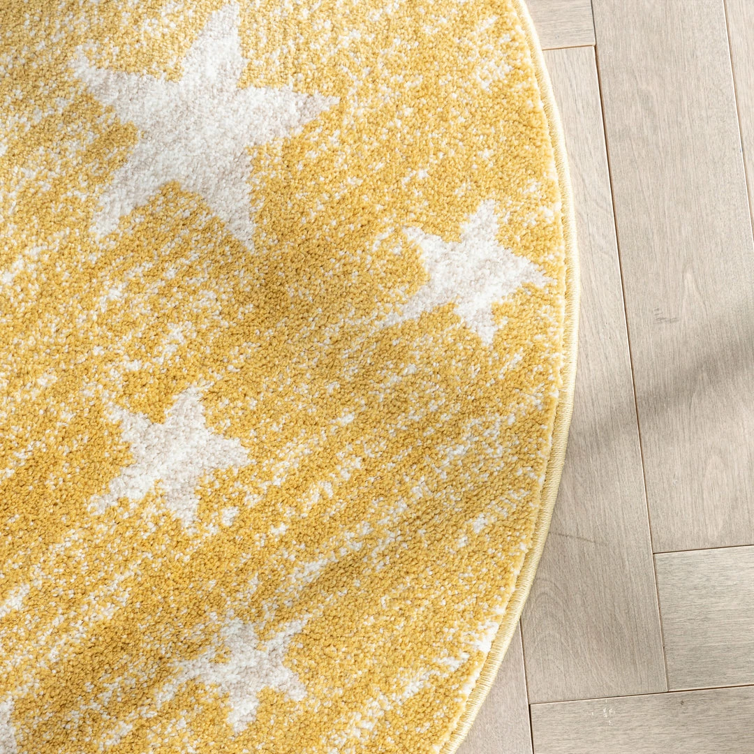 Well Woven Vintage Stars Modern Geometric Yellow Kids Rug 9 Well Woven Vintage Stars Modern Geometric Yellow Kids Rug