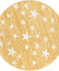 Well Woven Vintage Stars Modern Geometric Yellow Kids Rug 25 Well Woven Vintage Stars Modern Geometric Yellow Kids Rug