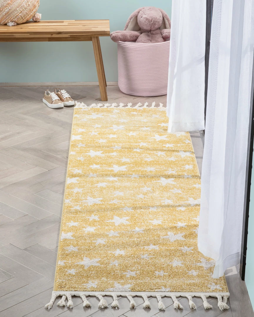 Well Woven Vintage Stars Modern Geometric Yellow Kids Rug 15 Well Woven Vintage Stars Modern Geometric Yellow Kids Rug