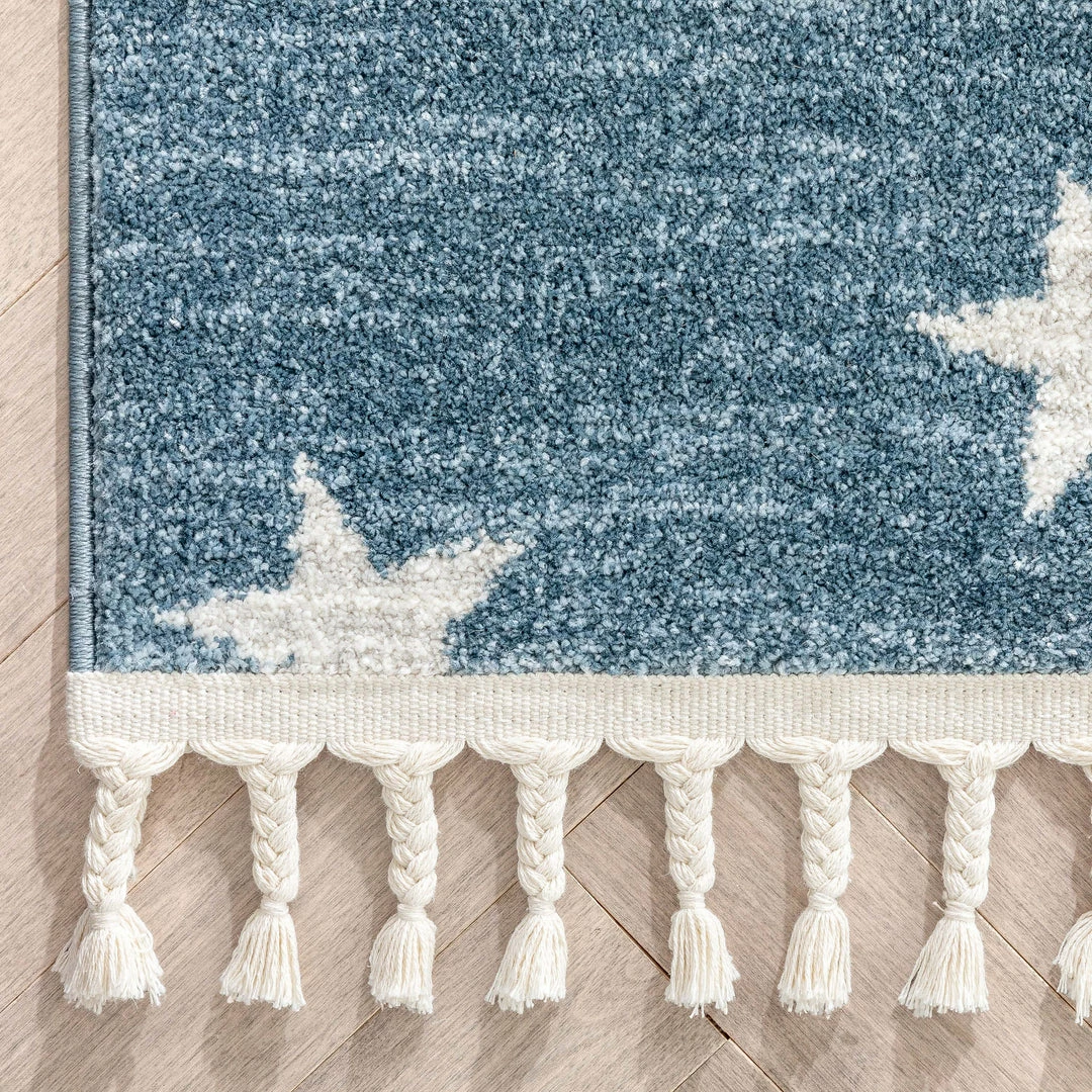 Well Woven Vintage Stars Modern Geometric Blue Kids Rug 5 Well Woven Vintage Stars Modern Geometric Blue Kids Rug