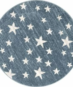 Well Woven Vintage Stars Modern Geometric Blue Kids Rug 40 Well Woven Vintage Stars Modern Geometric Blue Kids Rug