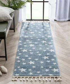 Well Woven Vintage Stars Modern Geometric Blue Kids Rug 32 Well Woven Vintage Stars Modern Geometric Blue Kids Rug