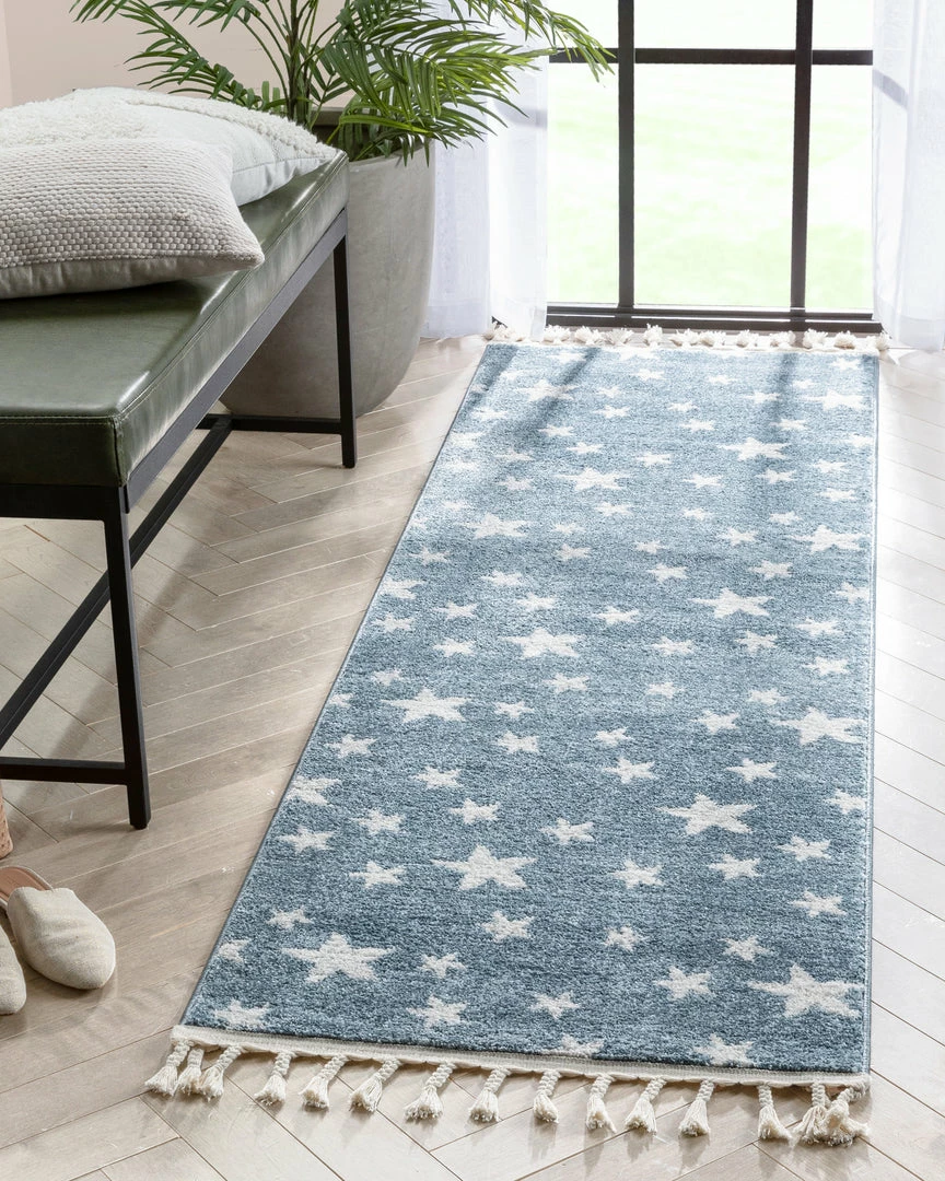 Well Woven Vintage Stars Modern Geometric Blue Kids Rug 13 Well Woven Vintage Stars Modern Geometric Blue Kids Rug