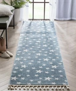 Well Woven Vintage Stars Modern Geometric Blue Kids Rug 37 Well Woven Vintage Stars Modern Geometric Blue Kids Rug