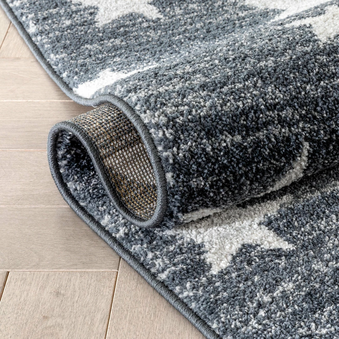Well Woven Vintage Stars Modern Geometric Grey Kids Rug 7 Well Woven Vintage Stars Modern Geometric Grey Kids Rug