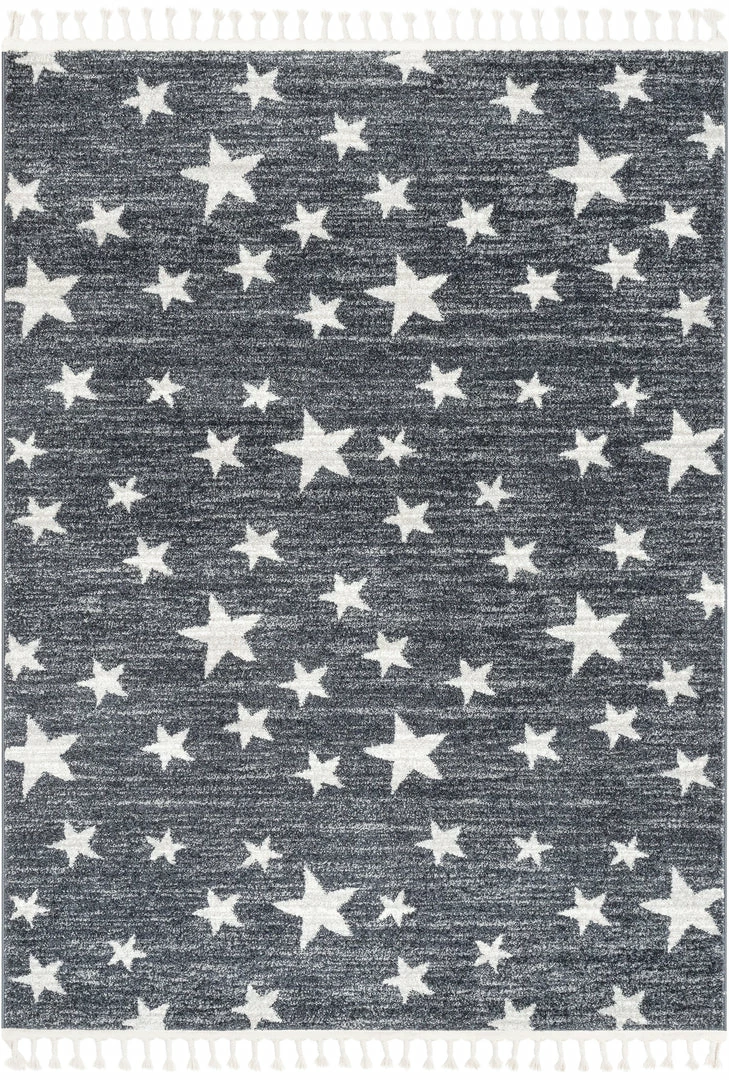 Well Woven Vintage Stars Modern Geometric Grey Kids Rug 2 Well Woven Vintage Stars Modern Geometric Grey Kids Rug