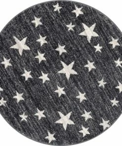 Well Woven Vintage Stars Modern Geometric Grey Kids Rug 30 Well Woven Vintage Stars Modern Geometric Grey Kids Rug