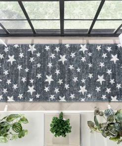 Well Woven Vintage Stars Modern Geometric Grey Kids Rug 26 Well Woven Vintage Stars Modern Geometric Grey Kids Rug