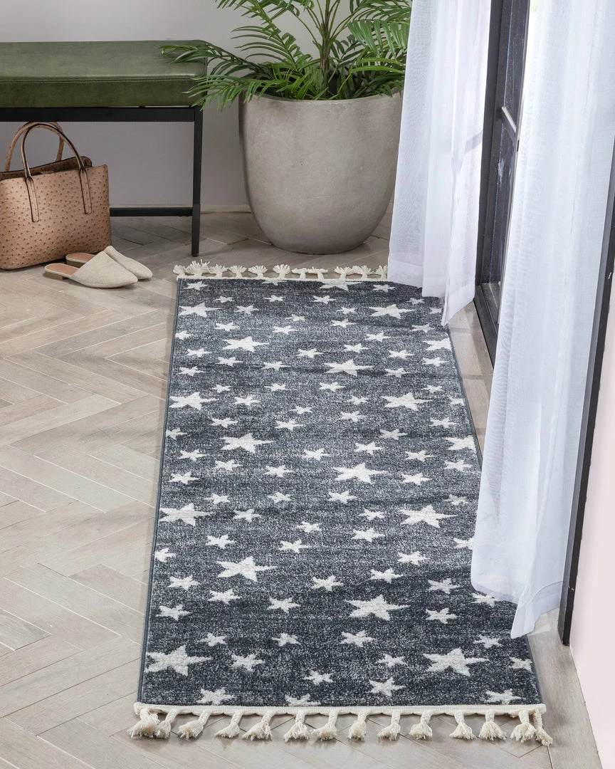 Well Woven Vintage Stars Modern Geometric Grey Kids Rug 12 Well Woven Vintage Stars Modern Geometric Grey Kids Rug
