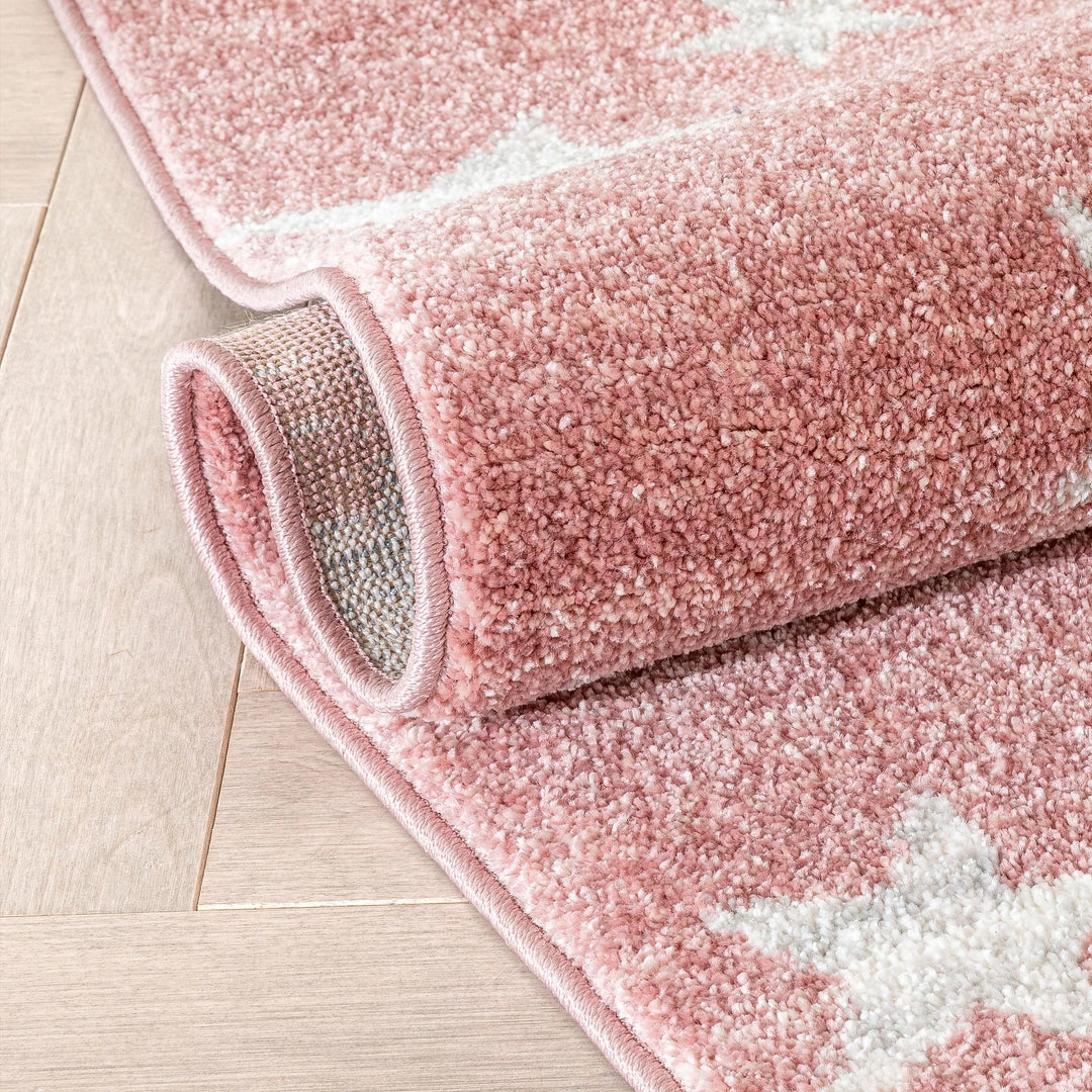 Well Woven Stars Modern Geometric Pink Kids Rug Vintage 7 Well Woven Stars Modern Geometric Pink Kids Rug Vintage