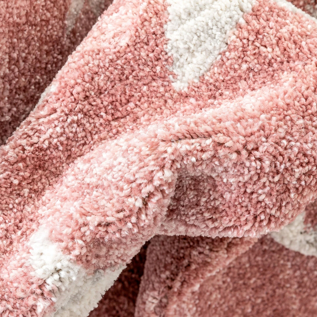 Well Woven Stars Modern Geometric Pink Kids Rug Vintage 4 Well Woven Stars Modern Geometric Pink Kids Rug Vintage