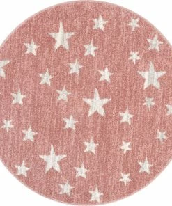 Well Woven Stars Modern Geometric Pink Kids Rug Vintage 27 Well Woven Stars Modern Geometric Pink Kids Rug Vintage