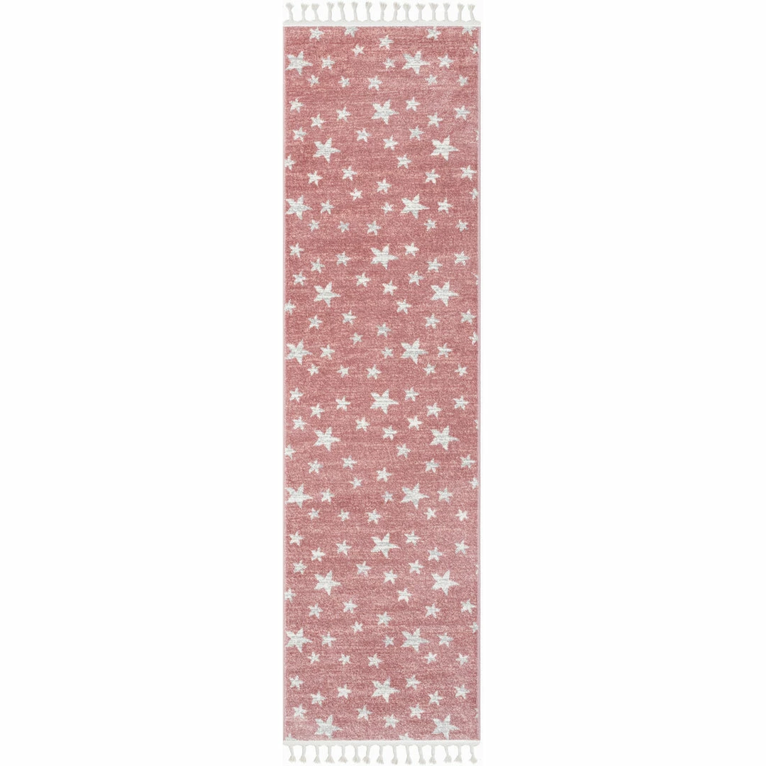 Well Woven Stars Modern Geometric Pink Kids Rug Vintage 10 Well Woven Stars Modern Geometric Pink Kids Rug Vintage