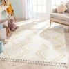 Well Woven Reeve Modern Chevron Zig-Zag Yellow Ivory Kids Rug