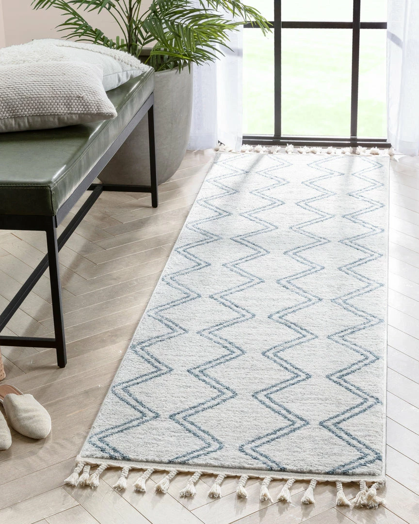 Well Woven Reeve Modern Chevron Zig-Zag Blue Ivory Kids Rug Vintage 10 Well Woven Reeve Modern Chevron Zig-Zag Blue Ivory Kids Rug Vintage