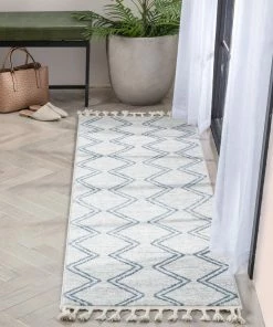 Well Woven Reeve Modern Chevron Zig-Zag Blue Ivory Kids Rug Vintage 31 Well Woven Reeve Modern Chevron Zig-Zag Blue Ivory Kids Rug Vintage