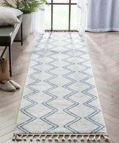 Well Woven Reeve Modern Chevron Zig-Zag Blue Ivory Kids Rug Vintage 36 Well Woven Reeve Modern Chevron Zig-Zag Blue Ivory Kids Rug Vintage
