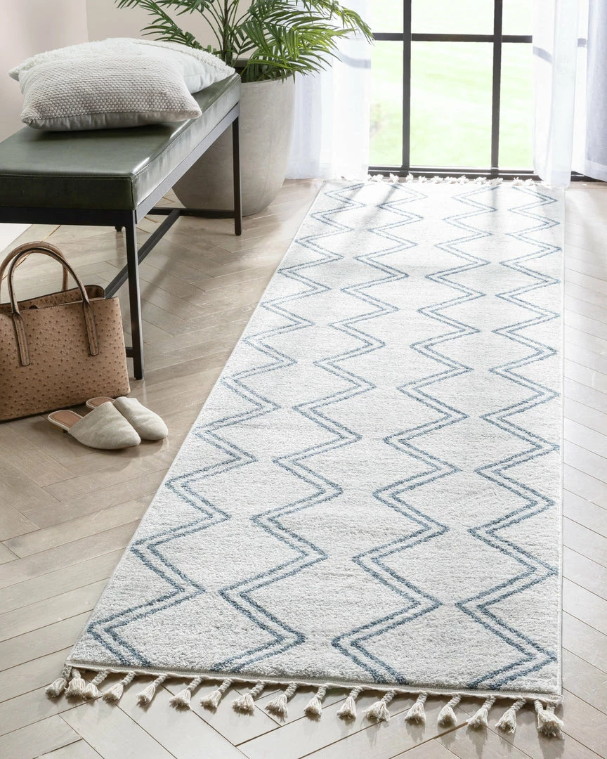 Well Woven Reeve Modern Chevron Zig-Zag Blue Ivory Kids Rug Vintage 14 Well Woven Reeve Modern Chevron Zig-Zag Blue Ivory Kids Rug Vintage