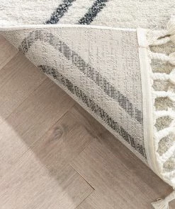 Well Woven Vintage Reeve Modern Chevron Zig-Zag Grey Ivory Kids Rug