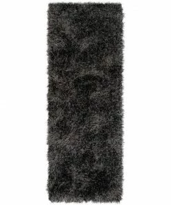 Well Woven Chie Glam Solid Ultra-Soft Black Shag Rug 23 Well Woven Chie Glam Solid Ultra-Soft Black Shag Rug