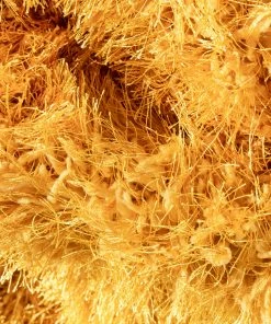 Well Woven Chie Glam Solid Ultra Soft Yellow Shag Rug