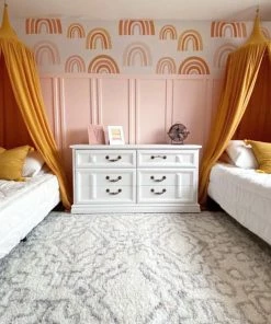 Well Woven Mirela Moroccan Diamond Shag Grey Rug