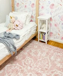 Well Woven Global Disa Vintage Medallion Blush Soft Rug By Chill Rugs