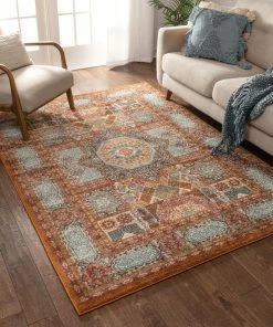 Well Woven Fiatto Earth Traditional Vintage Rug Global