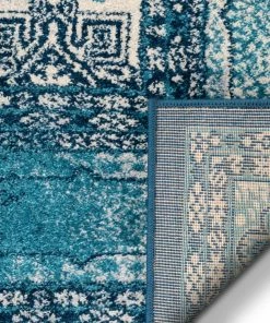 Well Woven Global Fiatto Blue Traditional Vintage Rug